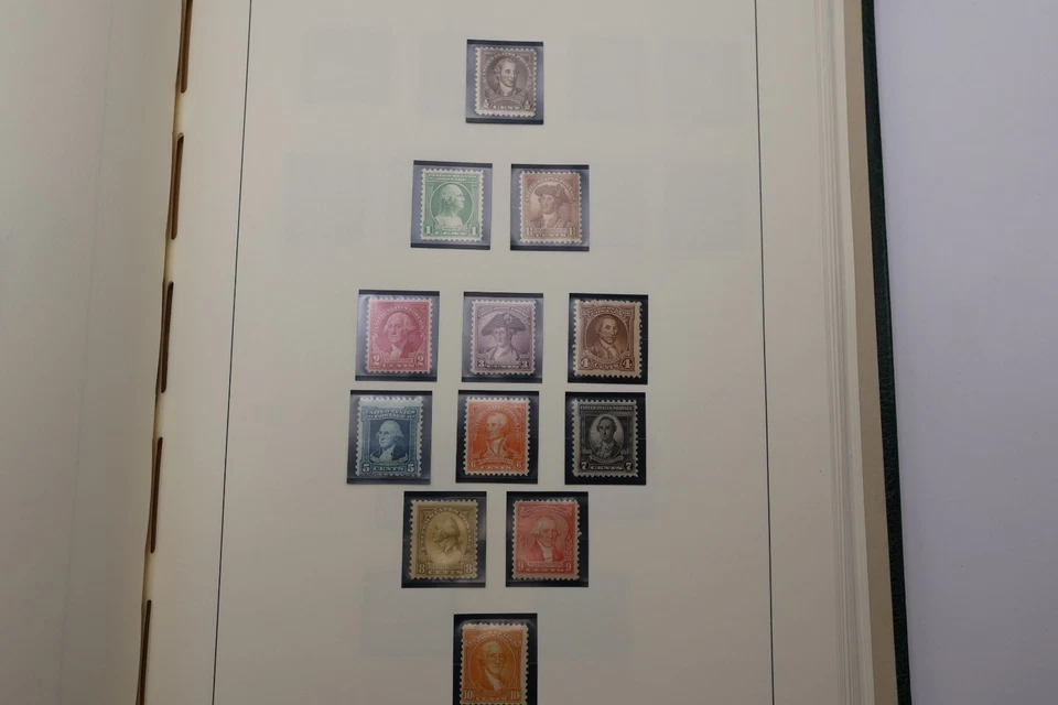 US UNITED STATES HOMEMADE MOUNT LIKE SCOTT NATIONAL STAMP ALBUM 99%-1932-73 MNH - Image 3 of 4