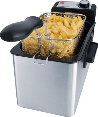 Steba DF 180 - Edelstahl Fritteuse - Kaltzonenprinzip - 3l Volumen