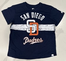 Starter San Diego Padres Short Sleeve T-Shirt Women?s Medium (DD 565B)