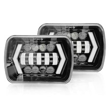 5x7 Led Headlights, 7x6 Led Headlamp with DRL High Low Beam Rectangular H6054...