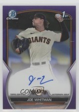 2023 Bowman Draft Chrome Prospect Purple Refractor 205/250 Joe Whitman Auto 10no