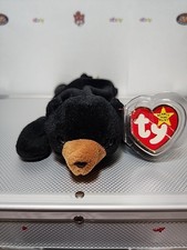 Ty Beanie Baby Blackie The Bear Rare  