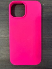 Pink Plain Silicone Gel Rubber Fitted Case/Skin for Cell Phone Protective Cover