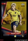 2024 Topps Chrome MLS Gold Refractors #84 Diego Luna REAL SALT LAKE 04/50