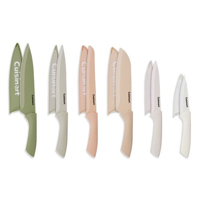 Cuisinart Advantage 12pc Ceramic-Coated Color Knife Set with Blade Guards
