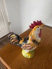 12.5” Ceramic Rooster Decor Farmhouse Country Statue Colorful — photo 3