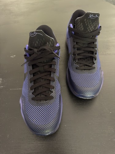 Kobe X 10 Blackout Black/Persian Violet/Volt/BlackPurple MenSize 9.5 705317-005