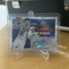2021-22 Leaf Metal State Pride Autographs Kellan Grady #SP-KG1 Silver Crystals 
