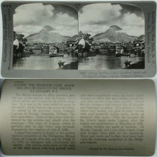 Keystone Stereoview Mayon Volcano, Philippine Islands of 600/1200 Card Set #1010