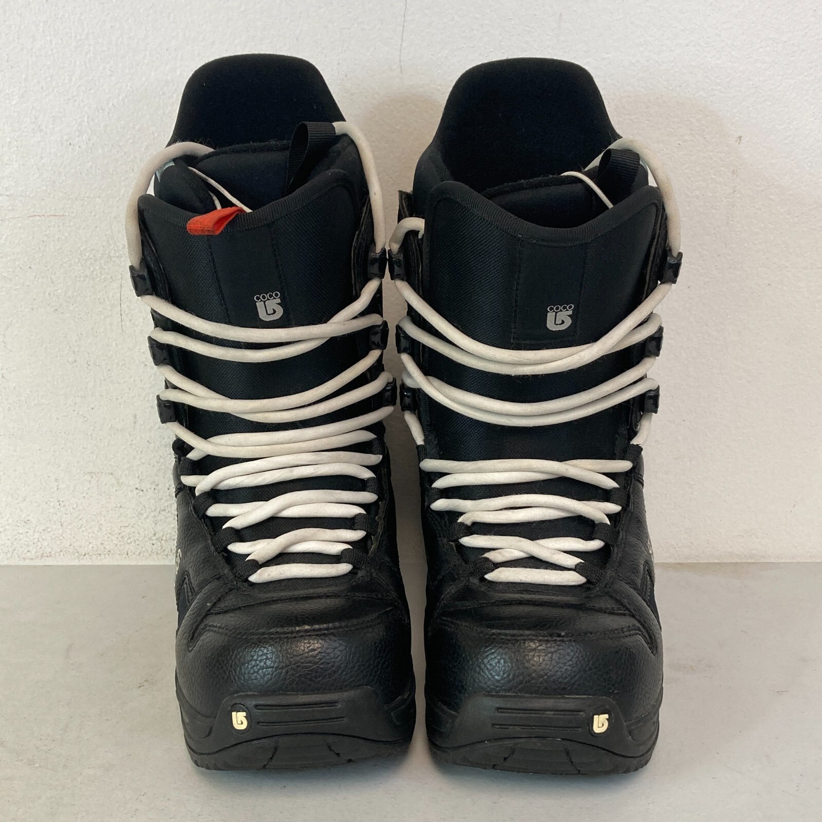 Burton Winter Snowboard Boots Women's Coco Black w White Laces 7.5 US