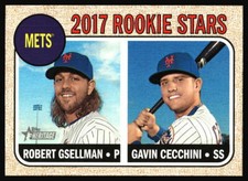 2017 Topps Heritage Gavin Cecchini / Robert Gsellman RC #177