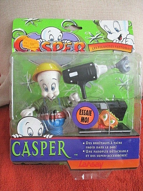Casper Figurine Articulée avec Accessoires Jouet Dessin Animé Époque 1997