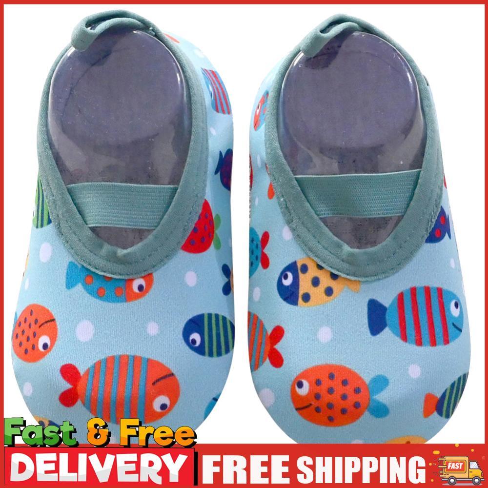 SAOLA Scarpe da bambino suola piatta suola morbida asciugatura rapida calzini scarpe per bambini (blu M)