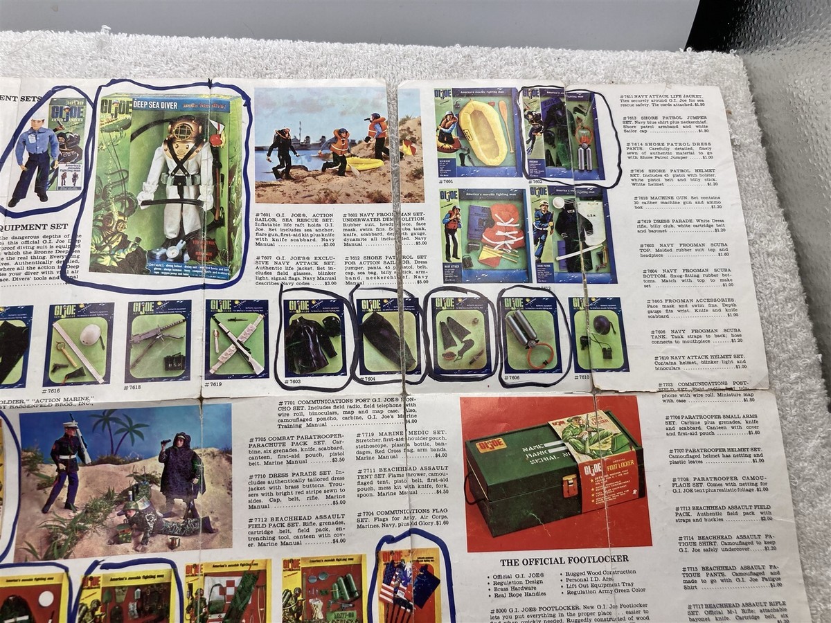 1965 GI Joe Official Equipment Gear & Accessories Brochure Vintage
