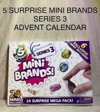 MINI BRANDS 5 SURPRISE ADVENT CALENDAR 6 EXCLUSIVE MINIS BIRTHDAY OR ANY MONTH