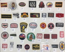 GUN PATCHES MILITARY HUNTING MORALE HOOK & LOOP or IRON SEW ON read description