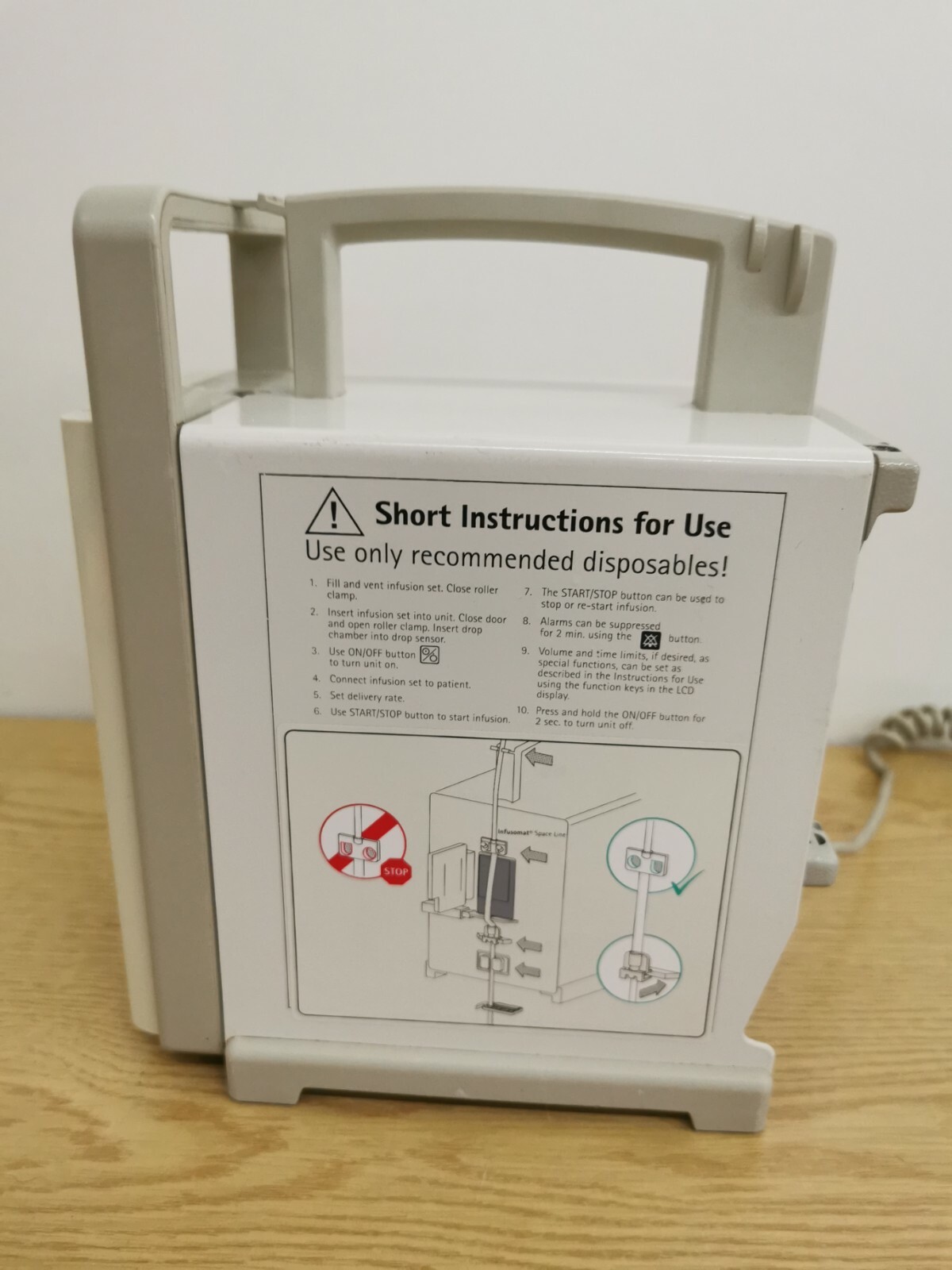 Details zu B Braun infusomat Fms infusion IV pump driver with drop sensor -English Sonderverkauf