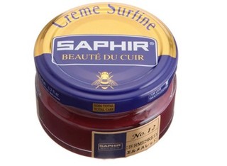 Saphir Crème Surfine in Hermes Red