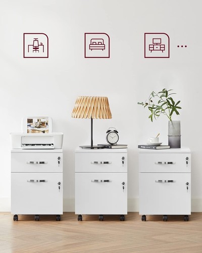 2-Drawer Vertical Filing Cabinet with Lock and Locks Lockable File Cabinet - Picture 29 of 36