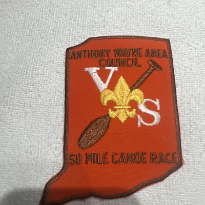 Anthony Wayne area council 50 mile canoe race patch