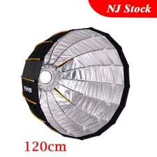 US NiceFoto 120cm Quick Set-up Flash Softbox Folding Parabolic Softbox With Grid