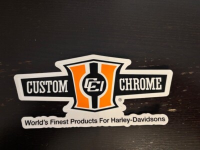 CUSTOM CHROME Products Sticker Decal RACING ORIGINAL 6x2.5