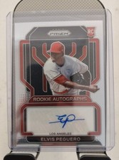 Elvis Peguero Rookie Auto - 2022 Panini Prizm - Los Angeles Angels - RC
