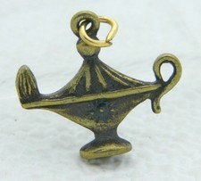 VTG Gold Tone Genie Lamp Pendant