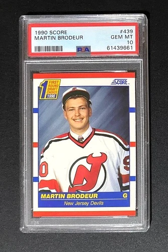 1990-91 SCORE MARTIN BRODEUR ROOKIE - PSA 10 GEM - NEW JERSEY DEVILS HOF