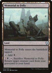 Memorial to Folly - Foil - Dominaria - MTG
