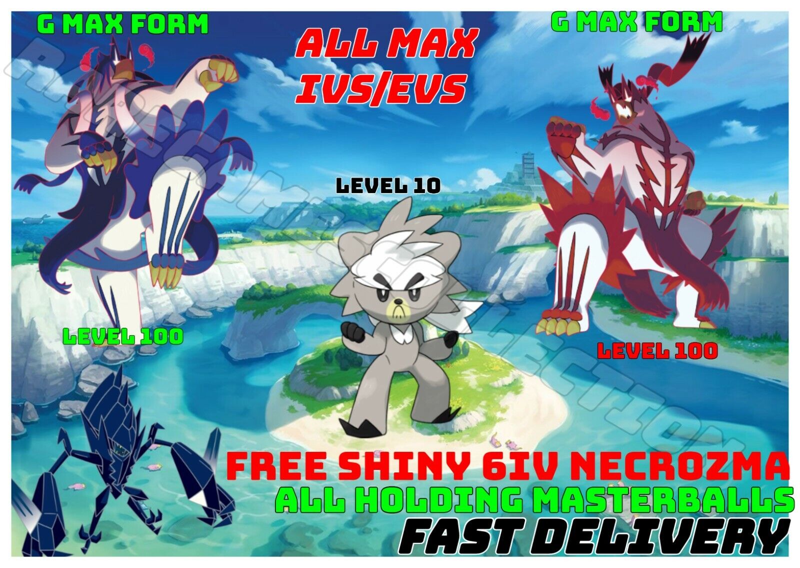 Pokemon Sword Shield ✨ SHINY EVENT ZACIAN Legendary 6IV ✈️ FAST DELIVERY ✈️