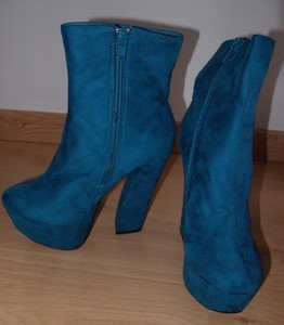 botines azules
