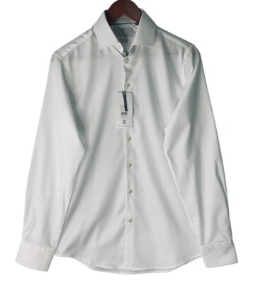 christian lacroix white dress shirt Christian Lacroix White Button Up Shirt Mens Size Small 14.5 NWT $130