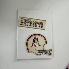 Paper Logo - New England Patriots - Vintage NFL Helmet Sticker