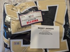Rickey Jackson TRISTAR Authentic Saints Jersey HOF 2010