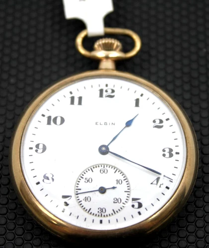 ELGIN GENTS ANTIQUE 12 SIZE LOS ANGELES 14K GOLD FILLED POCKET WATCH