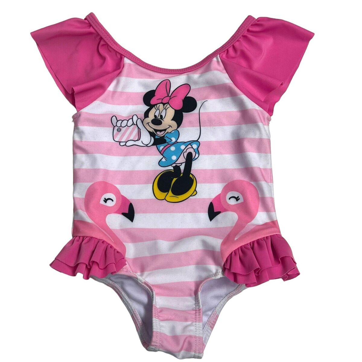 Flamingo Florida Stripes Baby Onesie Flamingo Florida Stripes Baby Onesie