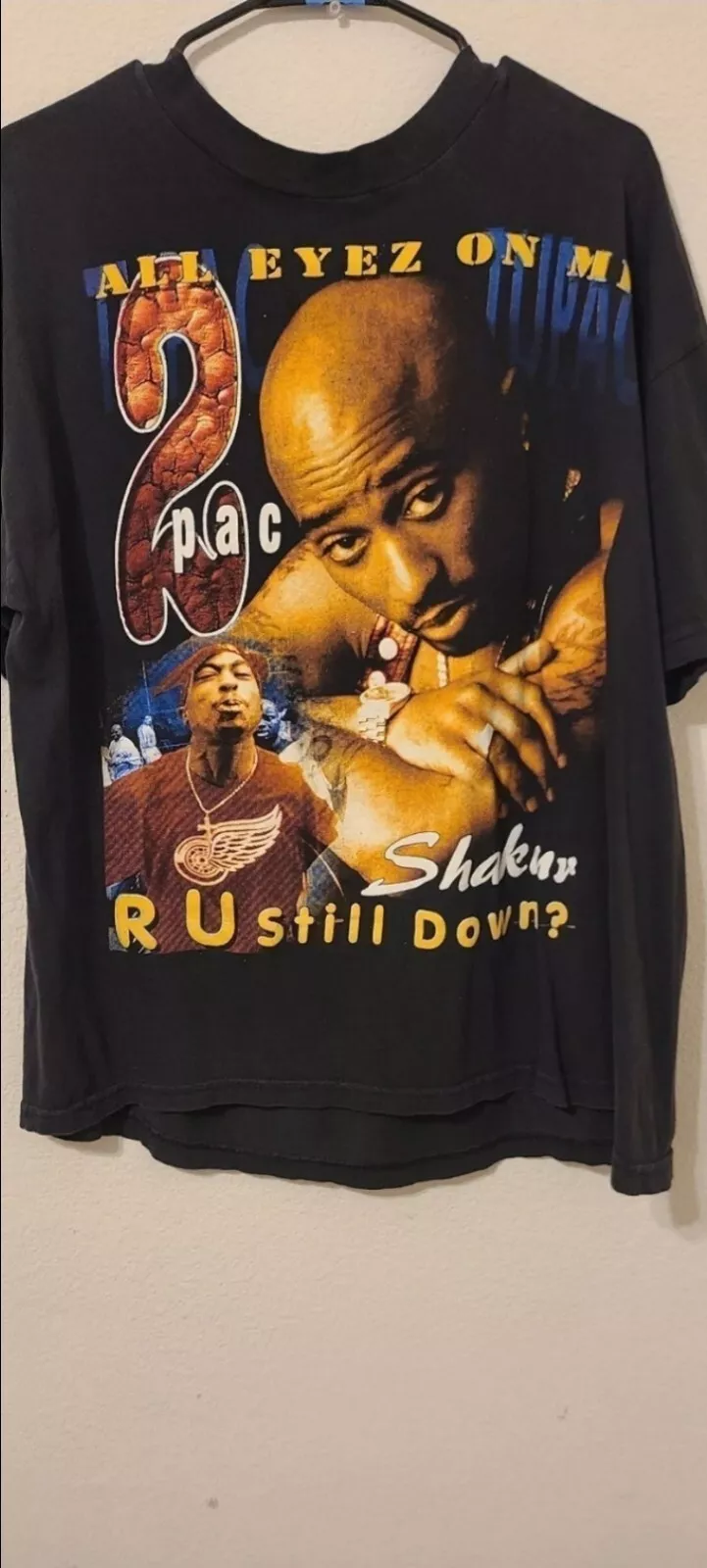 Suprême Rare Vintage Années 90 Tupac Shakur R U Still Down Rap Tee Shirt LIRE DESCRIPTION
