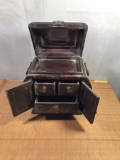 Chinese Antique Vintage Wooden Rosewood Jewelry Box Dressing Box Collectibles