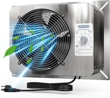 ALORAIR 9.13" 780CFM Crawlspace Vent Fan Stainless Steel Exhaust Fan,Humidistat