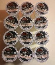 Tully's Coffee French Roast Decaf, Keurig K-Cup Pods, Dark Roast, 12 Count