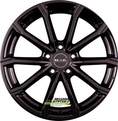 Mak DaVinci gloss black 7x17 ET46 - LK5/112 ML57.1 Felge Alu