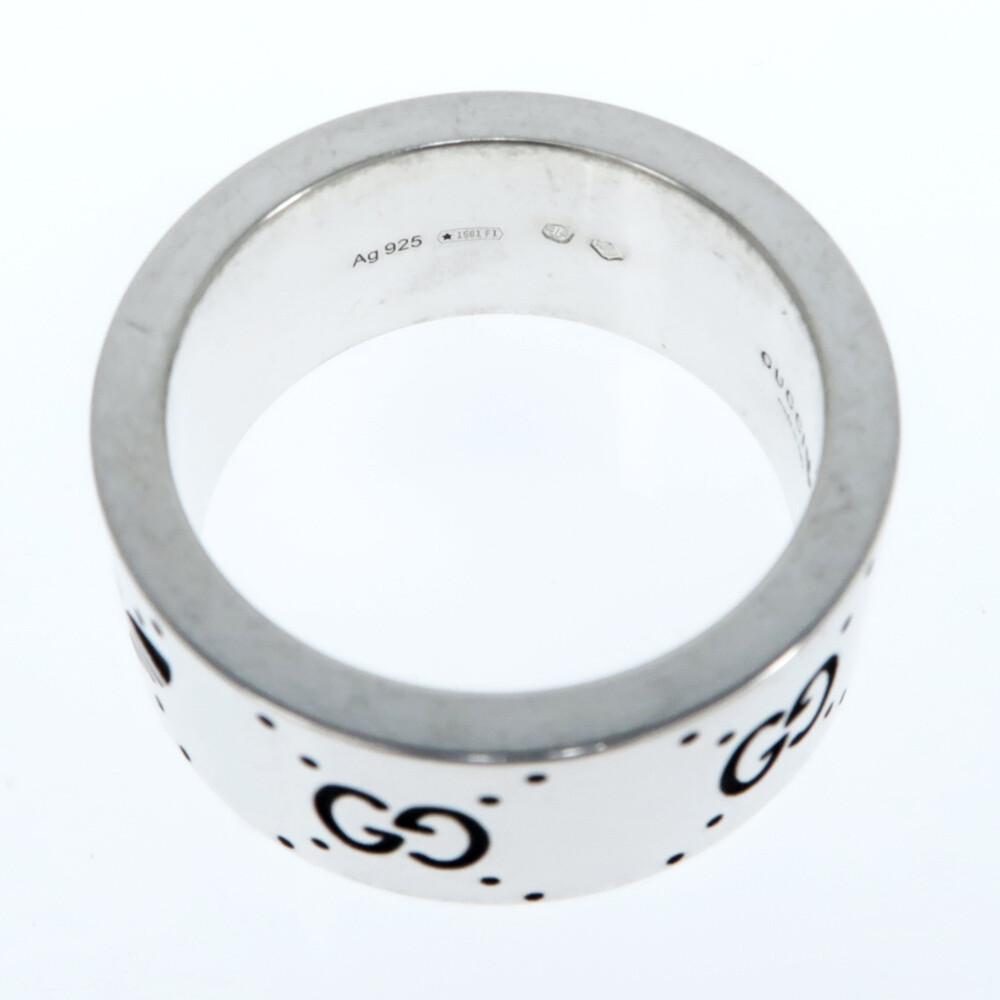 Gucci Adidas Collaboration Ring Engraving Wide Trefoil 17