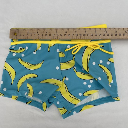 JerrisApparel Little Girls' Summer Two Piece Boyshort Tankini Banana Size XL 6-7 - Picture 8 of 13