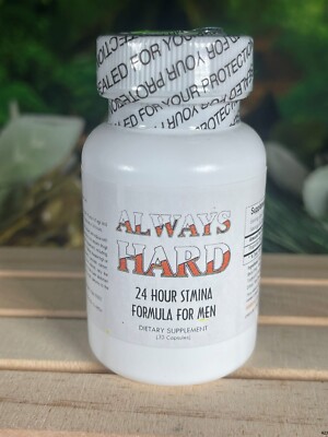 ALWAYS HARD MALE ENHANCEMENT PILLS BIGGER SIZE SEXUAL ENERGY 30 CAPSULES - 1/27
