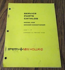 New Holland 488 Mower Conditioner MOCO Parts Catalog Manual Book 1979 NH 5048811