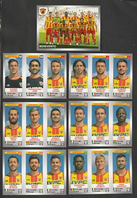 7 FIGURES STICKERS FOOTBALLERS PANINI 2016-17 COMPLETE TEAM BENEVENTO