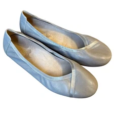 Vionic Ballet Flat Caroll Classic Leather Arch Support Ortho Gray Women’s Sz 9.5