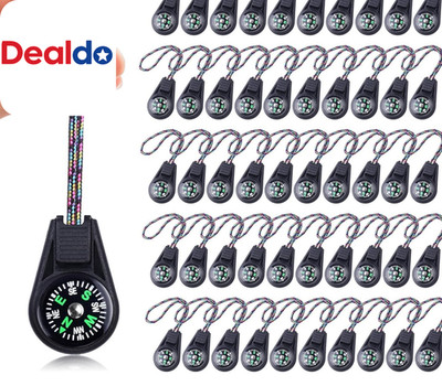 5 Pack Mini Compass for Kids Outdoor Navigation Survival Bulk Party Favors