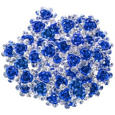 40 PCS UShaped Flower Rhinestone Hair Pins Crystal Bridal Wedding Accessories